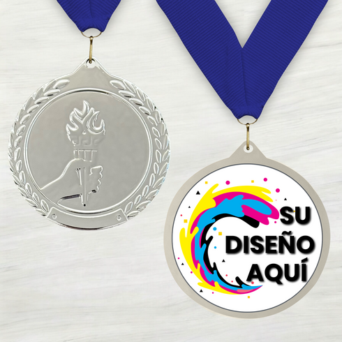 Medalla de Metal de Victoria de 2.5" con cinta MDL700